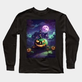 Halloween Anime Style Long Sleeve T-Shirt